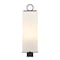 Z-Lite Sana 3 Light Outdoor Post Mount Fixture, Black & White Opal 593PHBS-BK - alternate 4